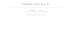 Desktop Screenshot of fratellifila.com